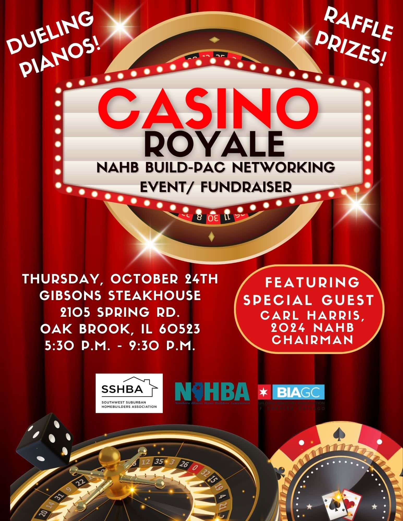 Sshba Nihba & Biagc Casino Royale Build Pac And Networking Fundraiser 